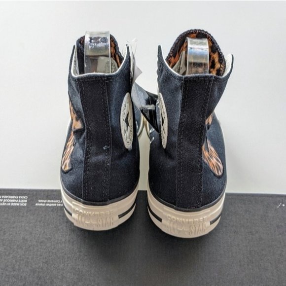 Converse Chuck Taylor All Star Hi Black Egret Animal Print Women's 6.5 - Picture 4 of 6